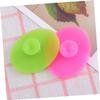 Beaupretty 2pcs Silicone Facial Brush Small Handheld Massager Pads for Women and Boy Girl Non Slip Grip Gentle Exfoliating Scrubber for All Skin Types Durable Stretchy Material in Grass Green view 3