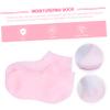 Baluue Moisturizing Foot Care Sock for Rough Skin Elastic Natural Material Feet Treatment Durable Comfortable Plantar Fasciitis Socks Pink Exfoliating and Hydrating Protection view 4