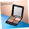 Baluue Colors Matte Eyeshadow Palette with Mirror and Sponge Elegant Brown Silky Shine Makeup for Professional Salon and Home Use Compact Design view 3