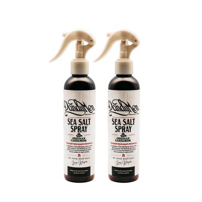 DandyMen Sea Salt Spray  Lightweight Texture, Volume, and Flexible Hold with Epsom Salt & Pro-Vitamin B5 (2-pack, Obsidian Cardamom)