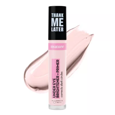 Elizabeth Mott Thank Me Later Under Eye Brightener Base Color-Correcting Base to Use Under Concealer Helps Concealer Apply Smoothly, Wear Better & Cover Dark Circles More Evenly, Soft Pink, 5ml