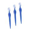Didiseaon 3Pcs Stainless Steel Eyebrow Razors Lightweight Non Slip Grip Portable Eyebrow Trimmers for Women Delicate Beauty Makeup Tools Transparent Blue view 1