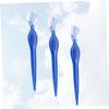 Didiseaon 3Pcs Stainless Steel Eyebrow Razors Lightweight Non Slip Grip Portable Eyebrow Trimmers for Women Delicate Beauty Makeup Tools Transparent Blue view 3