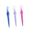 Didiseaon 3Pcs Stainless Steel Eyebrow Razors Lightweight Portable Eyebrow Trimmers with Non Slip Grip for Precise Facial Hair Removal Travel Friendly Makeup Beauty Tools Red view 3