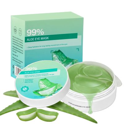 Belluxe Aloe Vera Under Eye Gel Patches - Cooling Eye Pads for Dark Circles, Soothing Puffy Eyes Treatment, Hydrating Eye Mask for Sensitive Skin