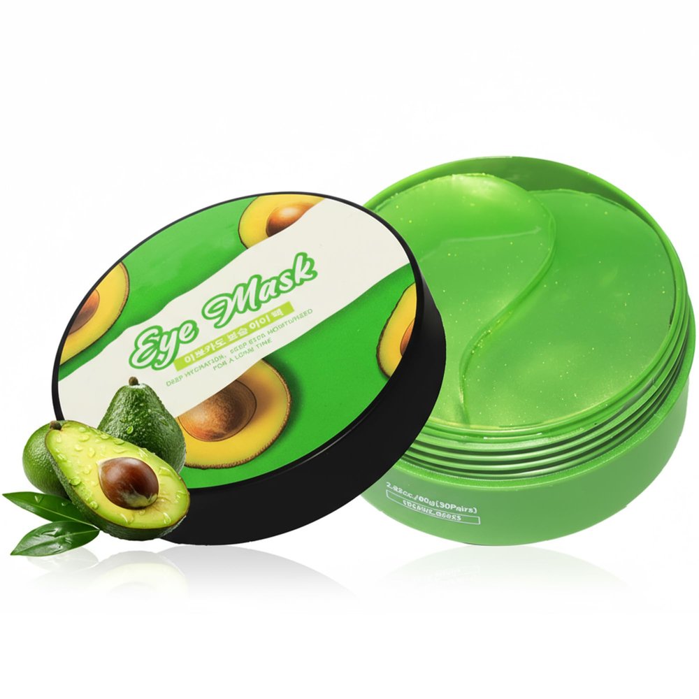 Belluxe Avocado Eye Mask Nourishing & Moisturizing Eye Gel Patches for Dry Skin & Wrinkles, Hydrating Under Eye Mask for Collagen Boost