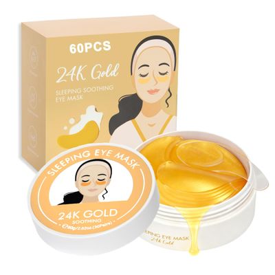 Belluxe 24K Gold Eye Mask Firming Eye Gel Patches for Wrinkles & Dark Circles, Brightening Under Eye Care