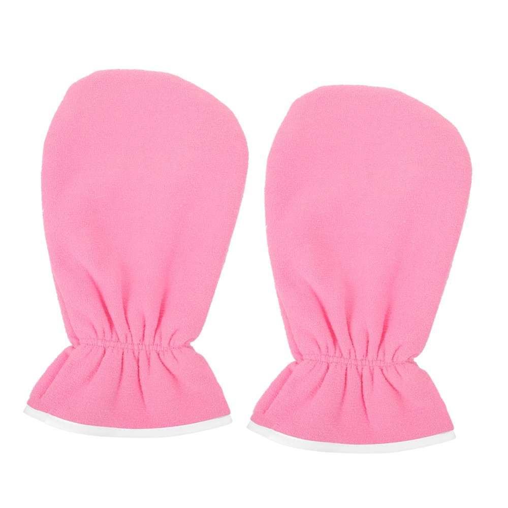 Didiseaon Exfoliating Hand Spa Gloves with Essential Oil Pink Gel Beauty Care Gloves for Paraffin Wax Treatment Portable Lightweight for Womens Personal Hand Conditioning