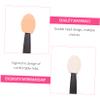 Beaupretty 100pcs Dual Side Disposable Eyeshadow Sponge Applicators Latex Makeup Sticks for Eyeliner Blending Eyebrow Eyelash Application Comfortable Oval Tips Portable for Daily Use and view 3