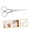 VICASKY Stainless Steel Beard Grooming Scissors with Toothed Blades for Precise Trimming Ergonomic Non Slip Design Facial Hair Scissors for Mens Mustache and Brow Care view 3