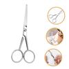 Garneck Stainless Steel Beard Scissors with Toothed Blades for Men Ergonomic Non Slip Mustache Trimming Scissors Precise Silver Grooming Tool for Facial Hair Maintenance view 3