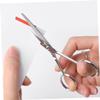 Garneck Stainless Steel Beard Scissors with Toothed Blades for Men Ergonomic Non Slip Mustache Trimming Scissors Precise Silver Grooming Tool for Facial Hair Maintenance view 4