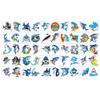 100PCS Shark Temporary Tattoos Sticker Sea Animal Fish Under The Sea Ocean Birthday Party Decorations Decor Favors Supplies Gifts Cute Fake Tattoo School Reward Themed (Shark) view 3