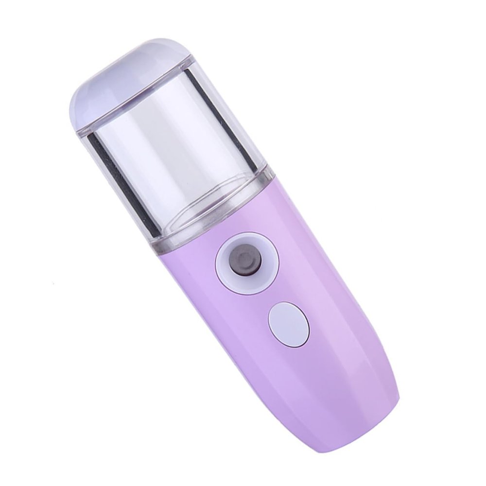 PACKOVE Portable Nano Facial Mist Sprayer Capacity Handheld Skin Moistener with Nanometer Atomization for and Cell Circulation Purple Compact Face Steamer for Makeup