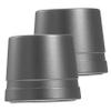 Baluue 2pcs Aluminum Safety Razor Stand for Men Durable Slip Resistant Base Lightweight Portable Razor Holder for Bathroom and Travel Stable Shaving Tool Storage Organizer view 1