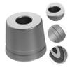 Baluue 2pcs Aluminum Safety Razor Stand for Men Durable Slip Resistant Base Lightweight Portable Razor Holder for Bathroom and Travel Stable Shaving Tool Storage Organizer view 3