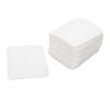 BTSEURY Disposable Makeup Remover Pads Soft Cotton 3 Layer Pressed Edges Double Sided Absorbent Nail Art Cleaning Pads with Tightly Bonded Lint Design for Beauty Skincare Routine (100 Pieces) view 1