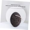 FRCOLOR 2pcs Black Pumice Stone Foot File with Hanging Rope Small Portable Callus Remover for Home Pedicure Easy to Use Foot Scraping Stone for Dry Skin and Cracked Heels view 2