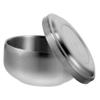 Didiseaon Stainless Steel Men Shaving Soap Bowl with Lid Practical Shave Cream Container for Home Bathroom Durable and Compact Design Male Grooming Suitable for Barbershops and Salons view 1