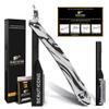 BEAUTICONE Straight Razors for Men  Professional Barber Straight Edge Razor Kit with Replaceable Single Edge Blades - Navajas Para Barbero - Pouch Gift Box 1.2 mm Exposed for Close Shave Ultra Light view 1