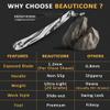 BEAUTICONE Straight Razors for Men  Professional Barber Straight Edge Razor Kit with Replaceable Single Edge Blades - Navajas Para Barbero - Pouch Gift Box 1.2 mm Exposed for Close Shave Ultra Light view 2