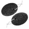 VOSAREA 2pcs Pumice Stone Foot Scrubber Ergonomic Hard Callus Remover for Exfoliating Dead Skin Moist Feet with Rope for Home Pedicure and Relaxation Massage view 1