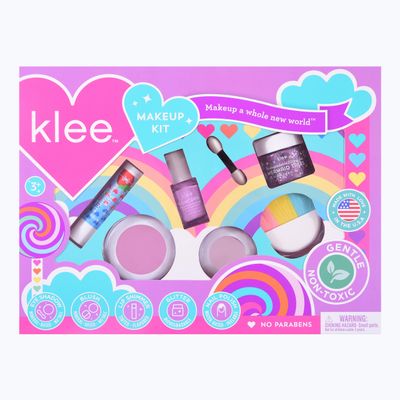 Klee Naturals Deluxe Makeup Kit. Kid-Friendly and Non-Toxic. Made in USA. (Lollipop Glow)