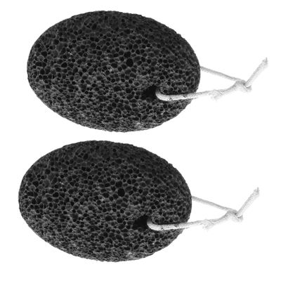 FOMIYES 2pcs Natural Pumice Stone Callus Remover Foot Scrubber with Thread for Easy Hanging Hard Dead Skin Exfoliation and Foot Massage Tool for Relaxation and Repair