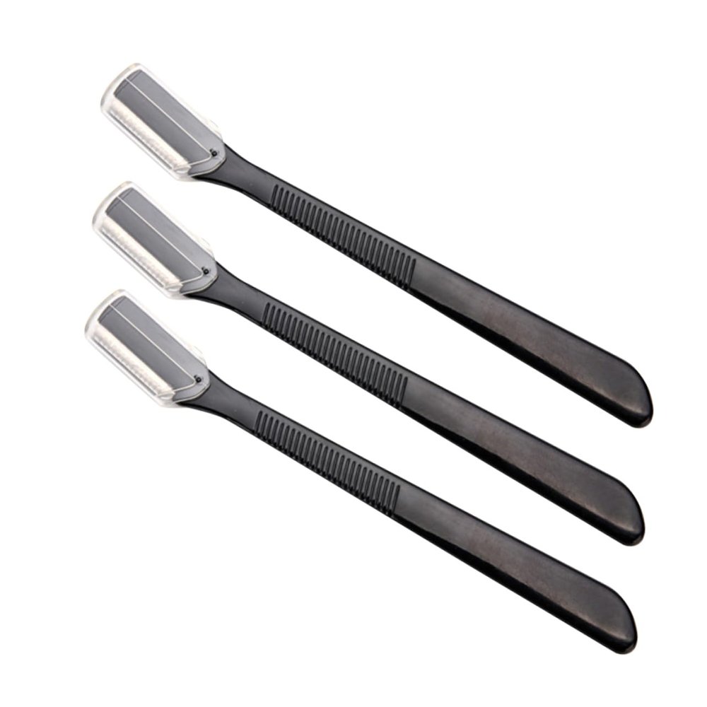 OUNONA 12Pcs Safety Eyebrow Trimmers Lightweight Non Slip Multi Function Razors for Precise Facial Hair Shaping Easy to Clean Makeup Accessories Compact Travel Friendly Design