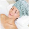 Beaupretty 2pcs Quick Dry Hair Caps Coral Fleece Absorbent Hair Towels with Bow Knot Design for Bath Shower Makeup Travel Lightweight Adorable Pink Green Wraps for Women view 4