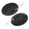 Healifty 2pcs Pumice Stone Foot Scrubber with Rope Exfoliating Callus Remover for Feet Care Softens Hard Skin and Dead Skin Removal for view 1