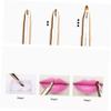 Beaupretty Retractable Double Ended Lip Brush for Makeup Precision Dense Fine Bristles Portable Concealer and Lipstick Applicator for Women and Compact Golden Cosmetic Tool view 2