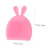 FOMIYES 4pcs Silicone Face Cleansing Brush Ergonomic Cartoon Rabbit Design for Gentle Exfoliation Blackhead Removal and Comfortable Facial Massage Lightweight and Portable Skincare Tool view 2