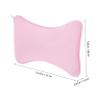 FOMIYES Non Slip Tub Pillow with Suction Cups Ergonomic Bath Neck and Shoulder Support Cushion Durable Mesh Bathtub Headrest for Standard and Hot Tubs Pink view 2