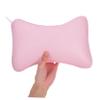 FOMIYES Non Slip Tub Pillow with Suction Cups Ergonomic Bath Neck and Shoulder Support Cushion Durable Mesh Bathtub Headrest for Standard and Hot Tubs Pink view 4