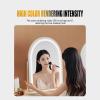 HTLTGBAM Arched Desktop Vanity Mirror 360 Rotation Dressing Table Mirror with 3 Color Dimmable, Touch Switch Control(49 * 73cm) view 4