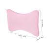 Beaupretty Non Slip Bathtub Pillow with Strong Suction Cups Mesh Head and Neck Support Cushion for Standard Oval and Corner Tubs Pink Backrest Pad view 2