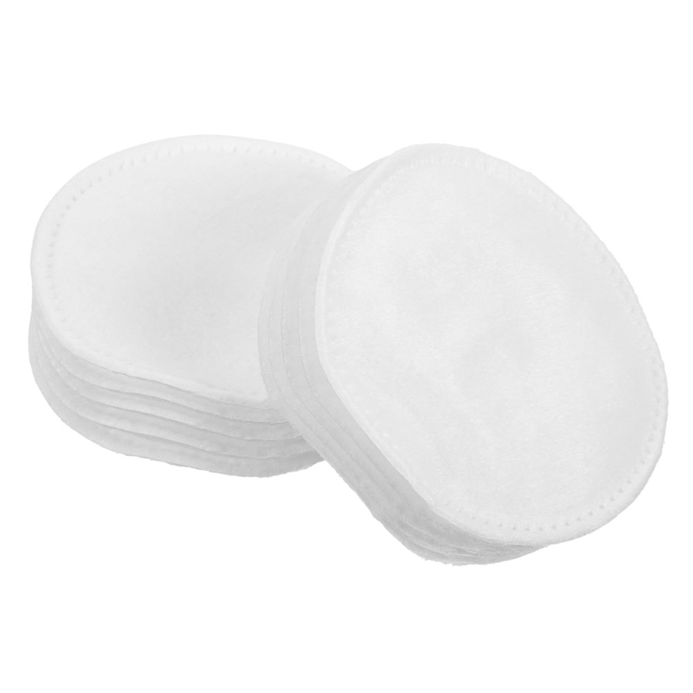 CATIEBYE 200 Pcs Thickened Three Layer Cotton Rounds Makeup Remover Pads Skin Friendly Facial Cotton for Makeup Removal Portable Disposable