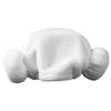 ASAKKURA Heart Pattern Cotton Hair Drying Hat for Soft Absorbent Quick Dry Head Wrap Towel Gentle Fit Prevents Hair Damage Stylish White Turban view 1