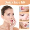 40pcs Face Lift Tapes with 4 Strings, Face Lifting Tape Invisible V-Shaped Skin Tightening Facelift Stickers Forehead Wrinkle Patches for Nasolabial Folds Double Chin Neck Glabellar Wrinkles (Black) view 4