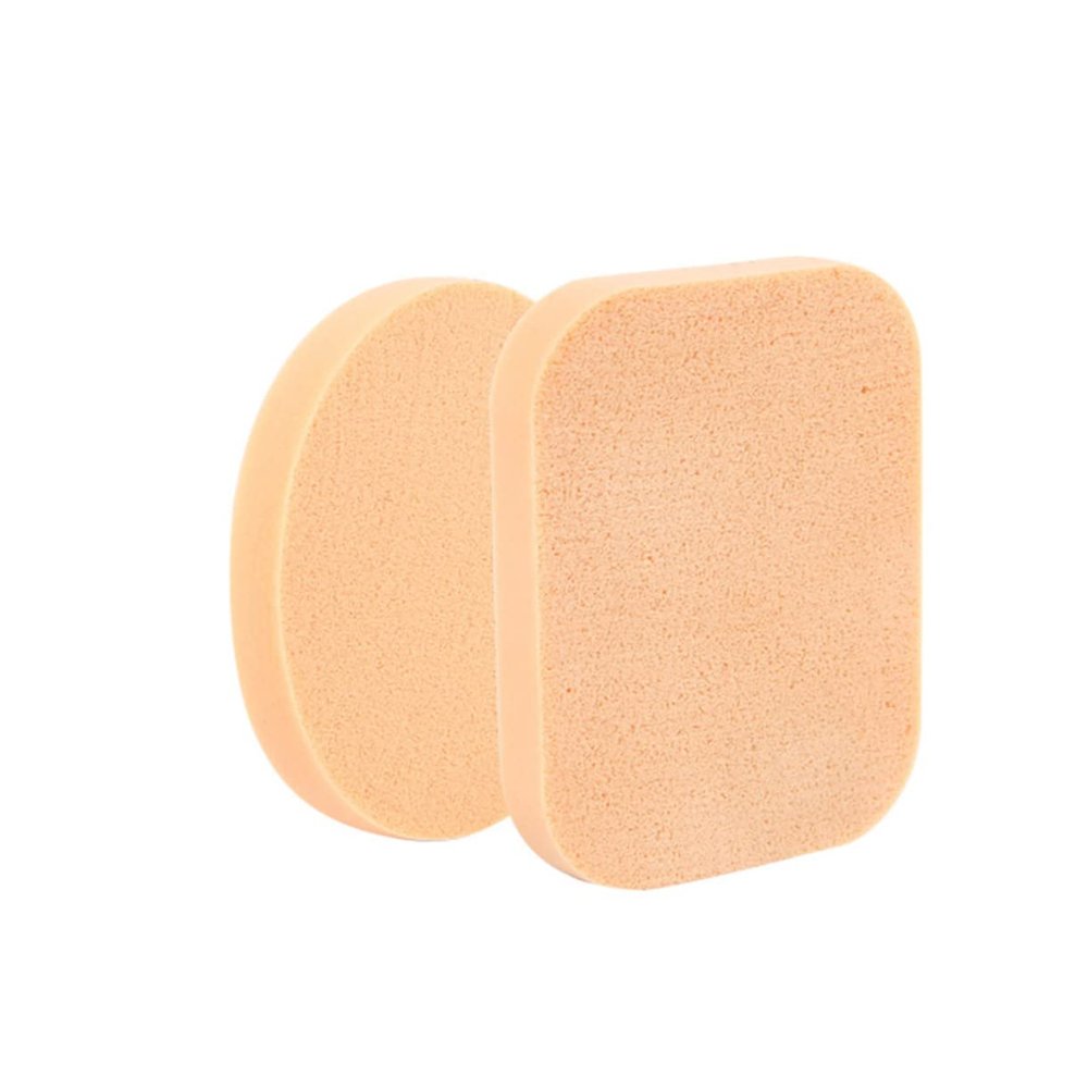 Baluue 2pcs Dry and Wet Use Makeup Sponge Powder Puff Soft Round Facial Cosmetic Puff for Foundation and Pressed Powder Application Suitable for Salon Home and Travel Use