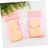 Baluue 2pcs Dry and Wet Use Makeup Sponge Powder Puff Soft Round Facial Cosmetic Puff for Foundation and Pressed Powder Application Suitable for Salon Home and Travel Use view 3