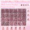 21000Pcs Pink Rhinestones for Bedazzling Kit, Mix Sizes Jelly Bedazzling Resin Gems, Pink Gems Bedazzling for Crafting, Flatback Resin Rhinestones for Craft DIY Face Makeup view 2