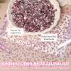 21000Pcs Pink Rhinestones for Bedazzling Kit, Mix Sizes Jelly Bedazzling Resin Gems, Pink Gems Bedazzling for Crafting, Flatback Resin Rhinestones for Craft DIY Face Makeup view 4