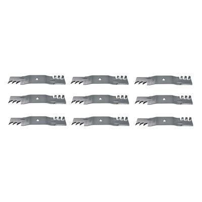187254 Qty 9: Toothed Mulching Blade Fits AYP 2004 and up