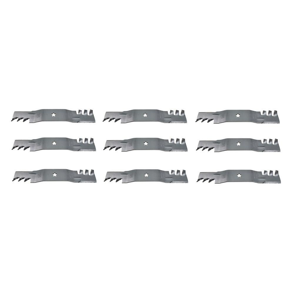 187254 Qty 9: Toothed Mulching Blade Fits AYP 2004 and up