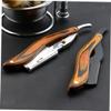 FOMIYES Manual Wooden Handle Razor for Beard Trimming and Hair Removal Multi Purpose Grooming Tool for Men and Travel Durable Natural Wood Design Safe and Rust view 4