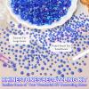 21000Pcs Blue AB Rhinestones for Bedazzling Kit, Mix Sizes Jelly Bedazzling Resin Gems, Blue AB Gems Bedazzling for Crafting, Flatback Resin Rhinestones for Craft DIY Face Makeup view 4
