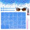 21000Pcs Blue AB Rhinestones for Bedazzling Kit, Mix Sizes Jelly Bedazzling Resin Gems, Gems Bedazzling for Crafting, Flatback Resin Rhinestones for Craft DIY Face Makeup view 1