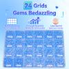 21000Pcs Blue AB Rhinestones for Bedazzling Kit, Mix Sizes Jelly Bedazzling Resin Gems, Gems Bedazzling for Crafting, Flatback Resin Rhinestones for Craft DIY Face Makeup view 3